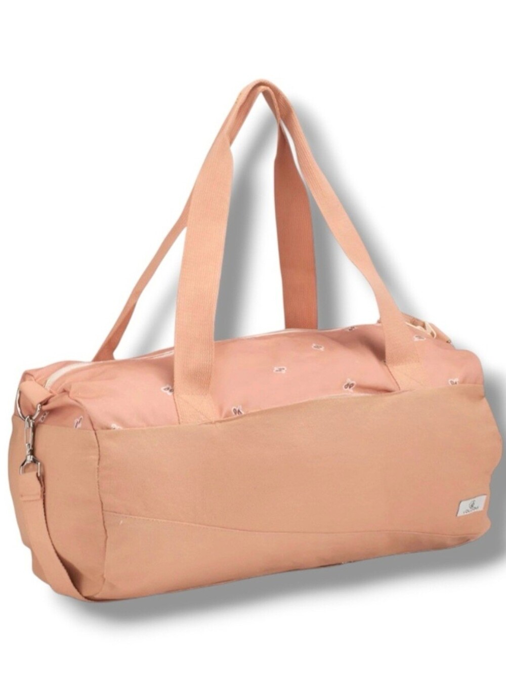 NEW Volcom Schoolyard Canvas Duffle Travel Bag Pink Floral